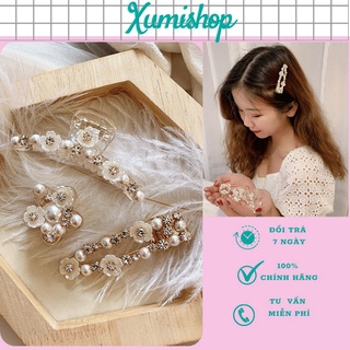Kẹp Tóc Đính Đá Hoa Càng Cua size Trung Bình Và Nhỏ Mẫu Mới Xumishop
