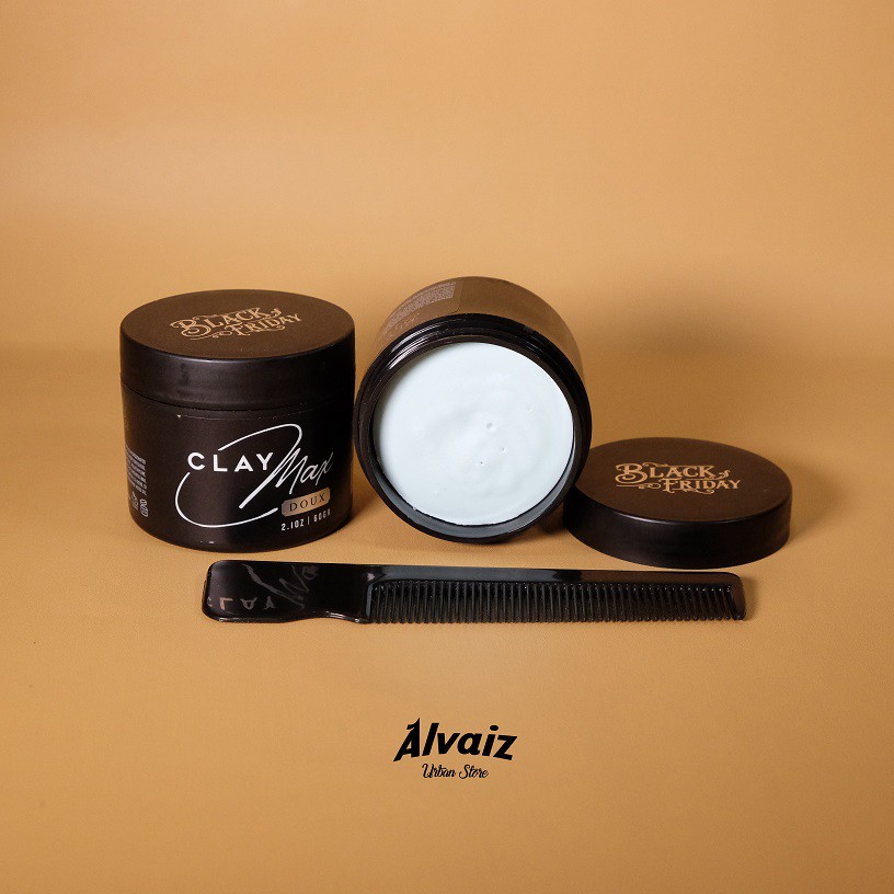 Pomade Clay Black Friday Claymax Doux Max Volume 60 Grams