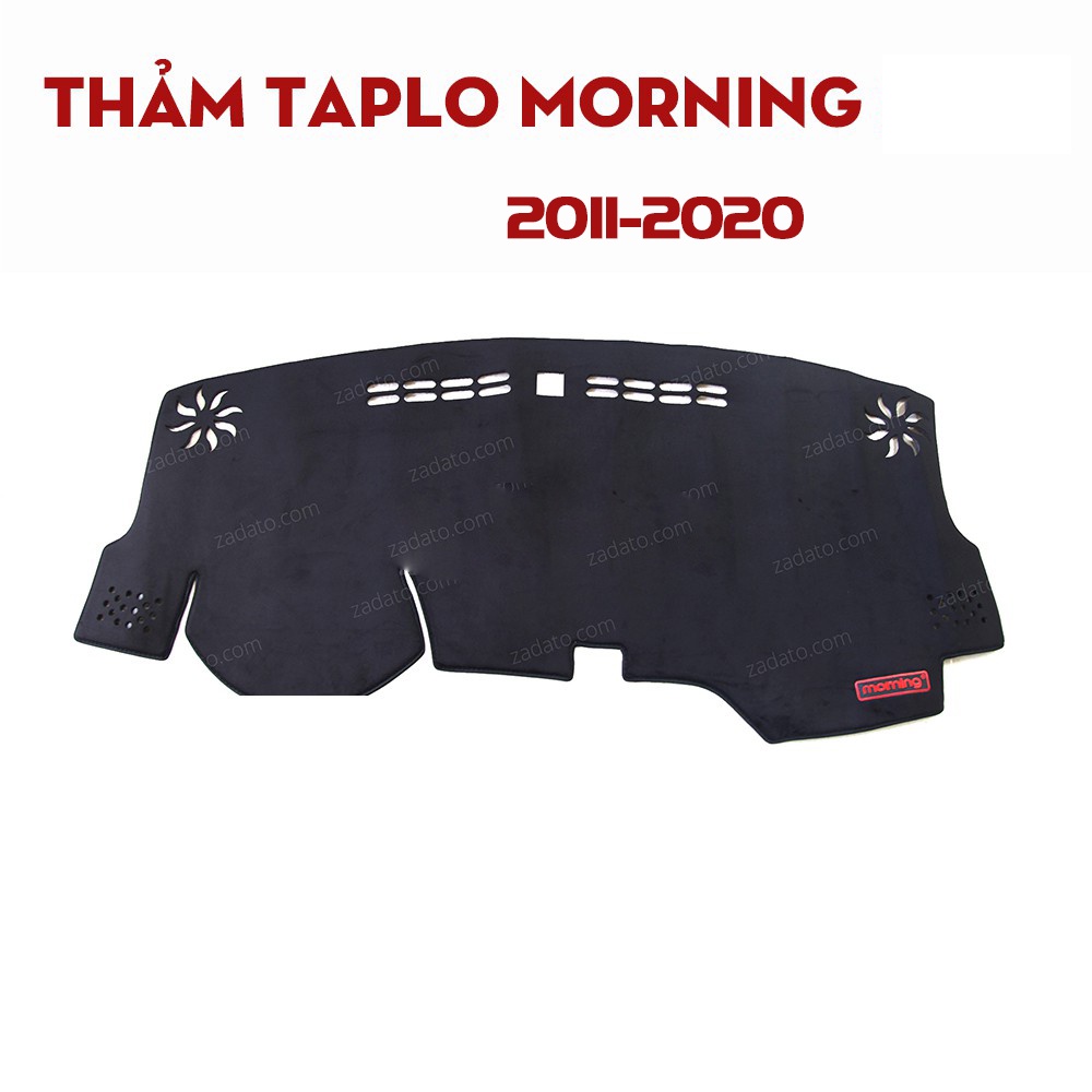 Thảm Taplo Kia Morning 2019,2020,2018,2017,2016,2015,2007 đến 2014 - Thảm Taplo Lông Cừu Nhập Khẩu,đế chống trượt