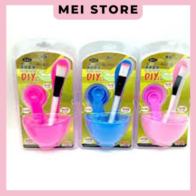 Bộ Dụng Cụ Chén Cọ Muỗng Trộn Mặt Nạ Đắp Mặt Tại Nhà 4in1 Tiện Lợi