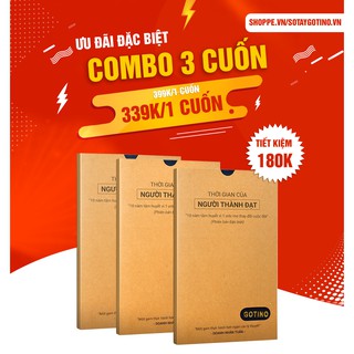 Combo 3 cuốn sổ tay quản lý thời gian Gotino (phiên bản đặc biệt) x3 năng suất làm việc - tăng doanh thu