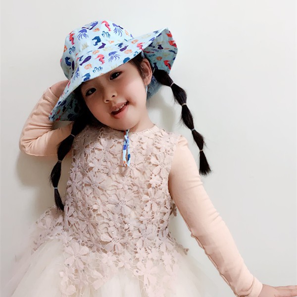 Nón Bucket Rộng Vành Cho Bé Trai Và Bé Gái