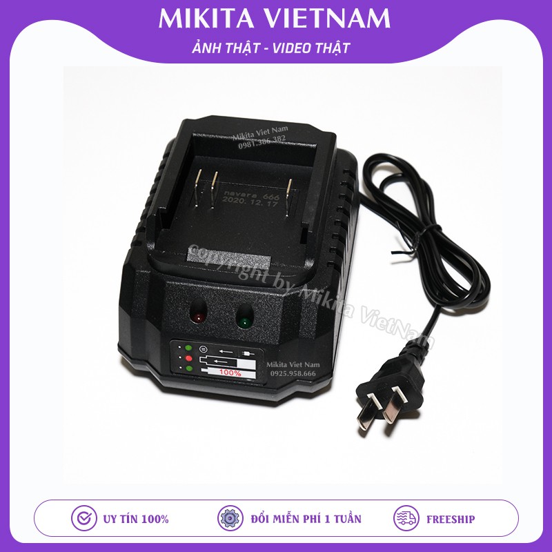 Sạc pin máy siết bulong và sạc máy khoan pin chân makita thông dụng