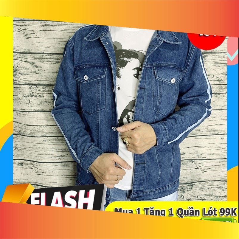 [ Big Sale ] áo khoác jean nam,khoác jean Unisex cao cấp KJC3 thời trang format