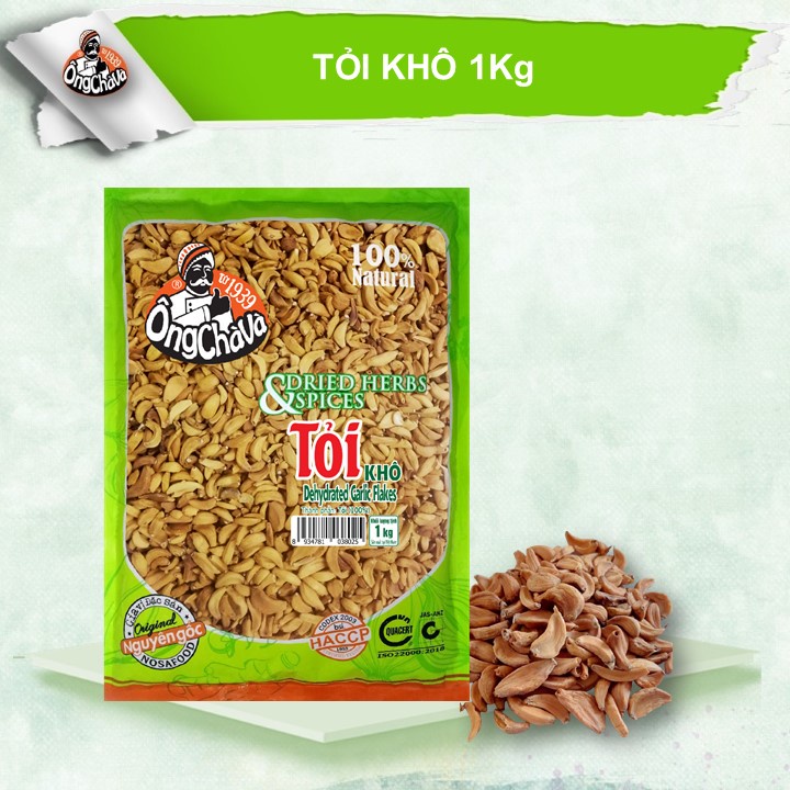 Tỏi khô Ông Chà Và 1kg (Dried garlic)