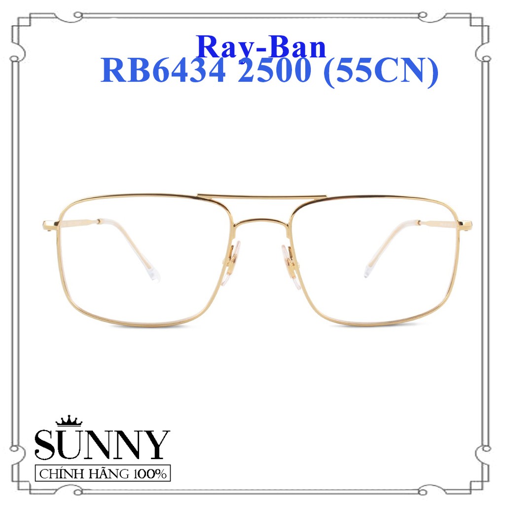 RB6434 2500 (55CN) - Gọng kính thời trang Rayban chính hãng, bảo hành toàn quốc, thiết kế dễ đeo bảo vệ mắt