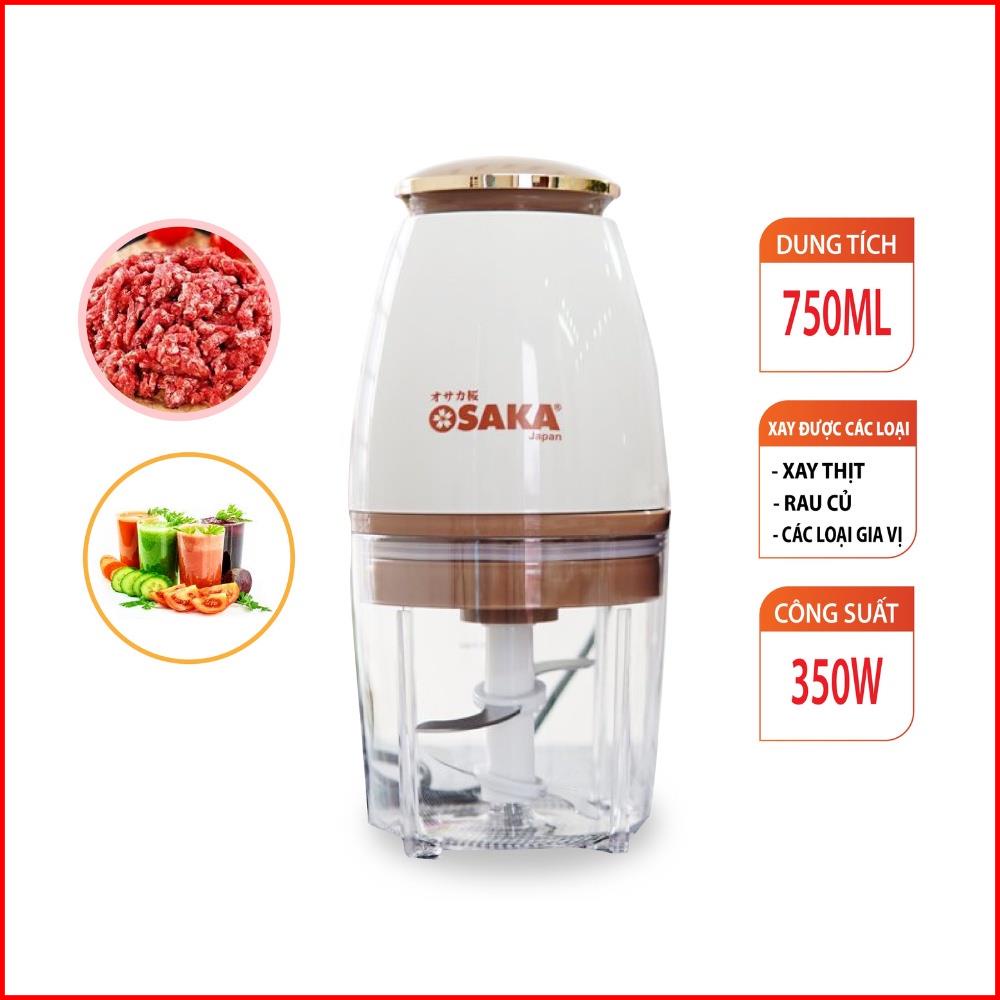 Máy Xay Sinh Tố, Xay Đá Viên, Xay Thịt, Máy Xay Thực Phẩm Osaka Nắp Đồng Đa Năng Bảo Hành 12 Tháng - Gia Dụng HN
