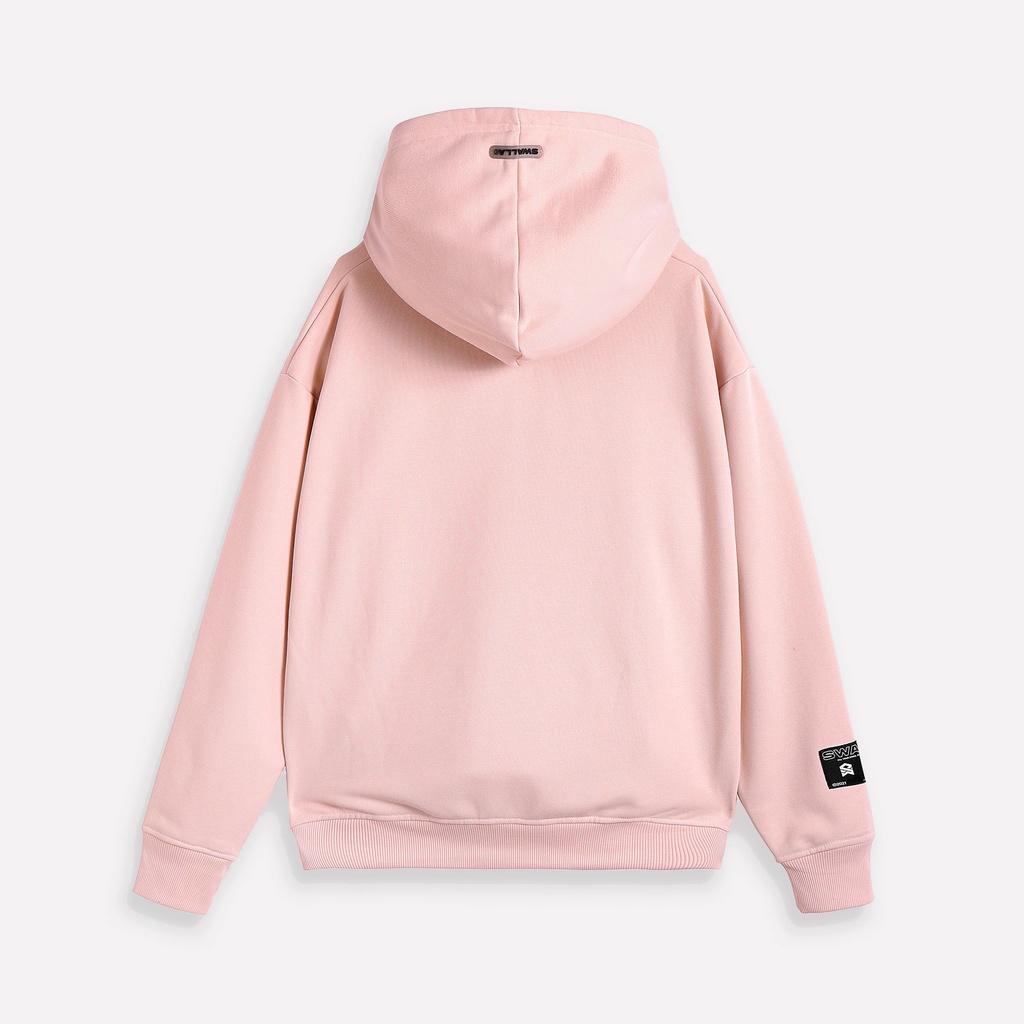 Áo hoodie unisex SWALLA PAPERCLIP - 100% French Terry Fabric CAO CẤP -MÀU HỒNG SALMON - LOCAL BRAND chính hãng