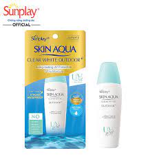Kem chống nắng Skin Aqua dưỡng da khi vận động mạnh CLEAR WHITE OUTDOOR [mới] . [mới]