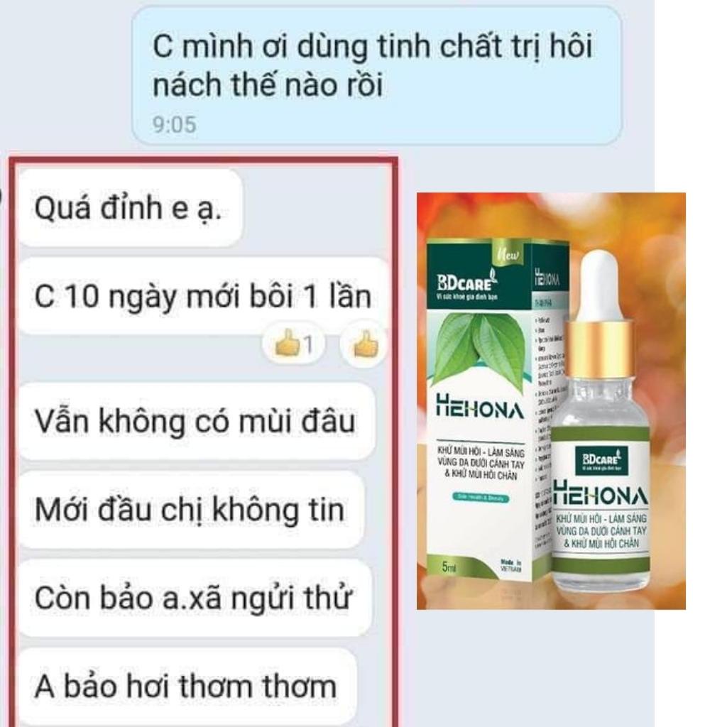 Serum Hết Hôi Nách Hôi Chân Hehona Kiểm Soát Mồ Hôi Hết Thâm Khử Mùi Hôi Nách An Toàn Với Bà bầu