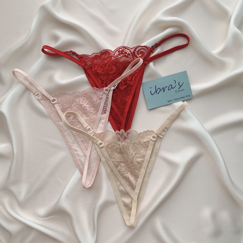 Quần Lót Nữ Lọt Khe Sexy IBRA'S STORE Quyến Rũ, Quần Lót Ren Nữ Dây Hông Gợi Cảm IBRA I138