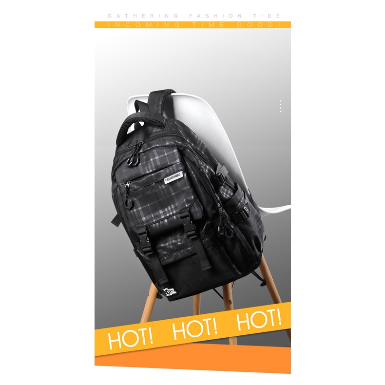 Balo đi học nam nữ vải dù chống thấm nước đựng laptop 15.6 inch thời trang đi học đi du lịch 1009