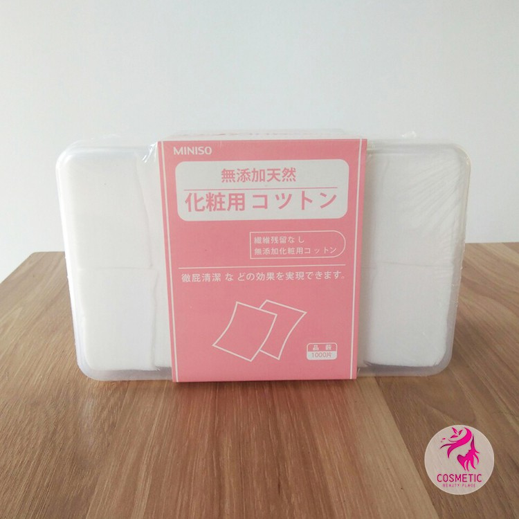 Hộp Bông Tẩy Trang Miniso 1000 miếng P158 | BigBuy360 - bigbuy360.vn