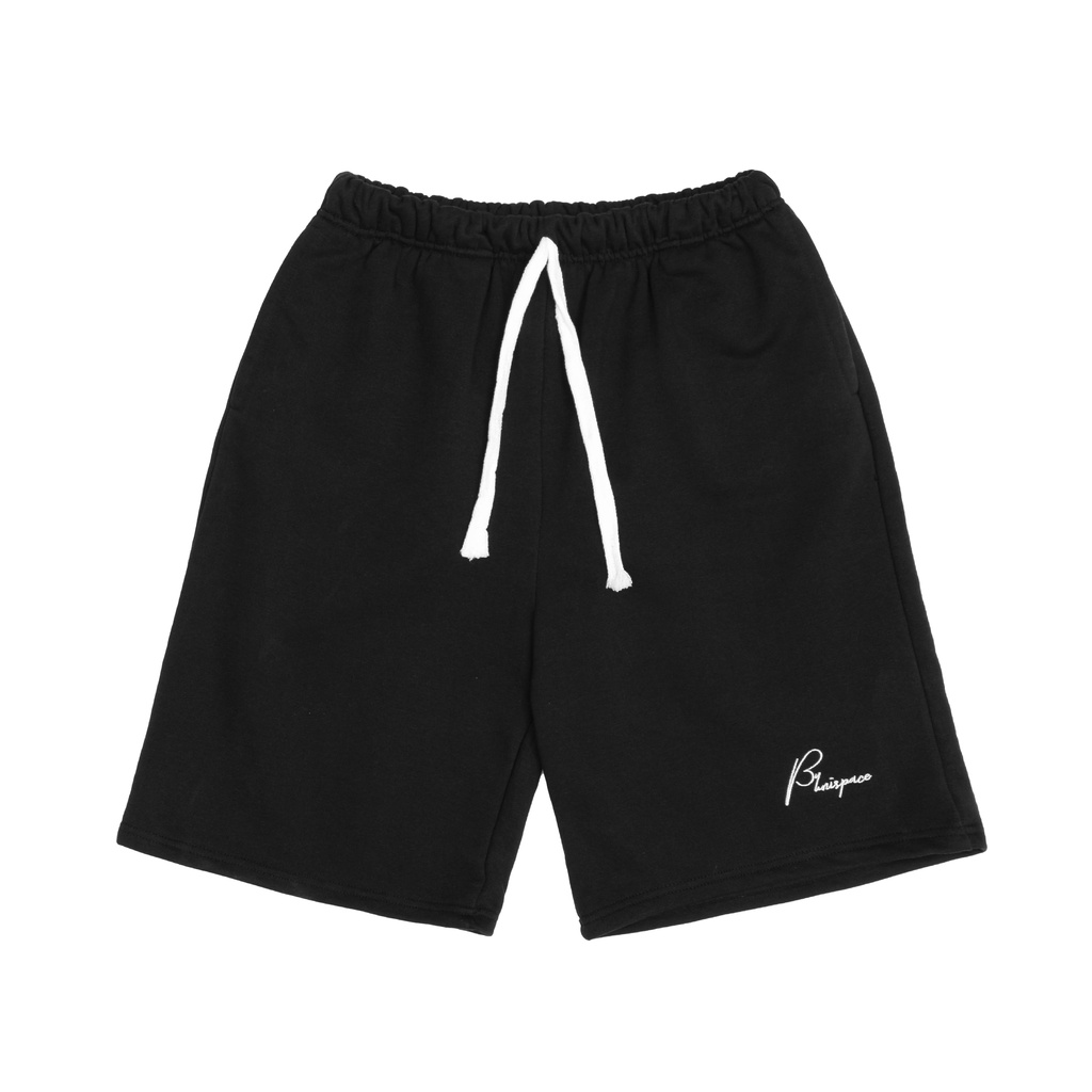 Quần Short Nam By Unispace nỉ ống rộng unisex nam nữ phong cách thể thao streetwear