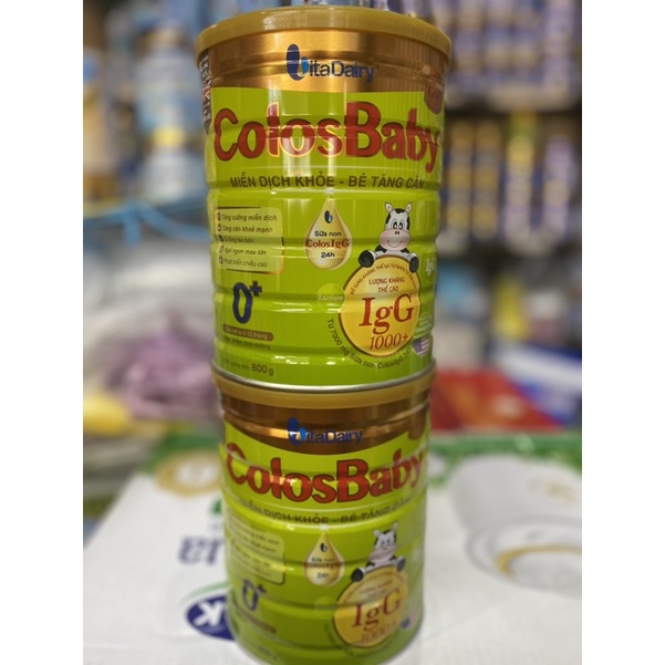 Sữa bột Non Colosbaby 0+ giúp trẻ tăng chiều cao, dinh duỡng - hộp 800g