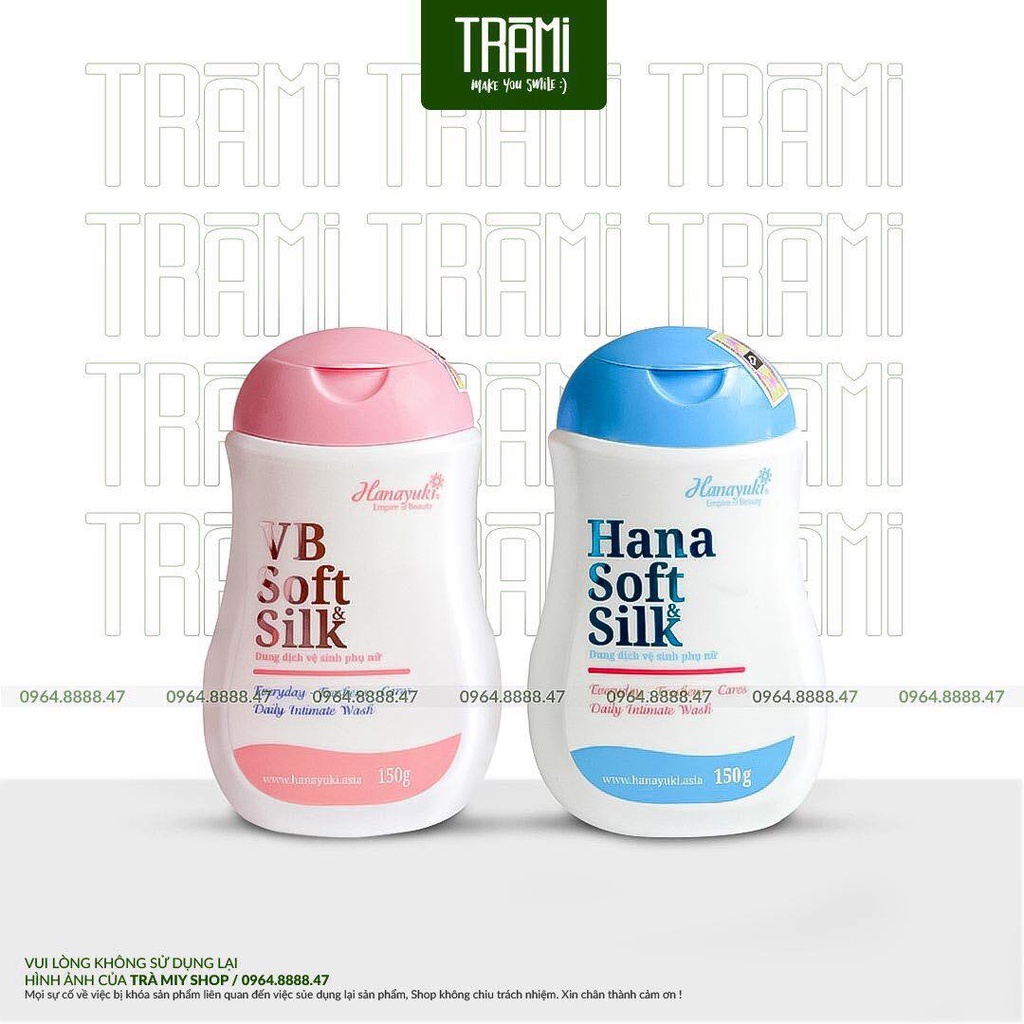 Dung Dịch Vệ Sinh Hanayuki Hana Soft & Silk, VB Soft & Silk 150g.