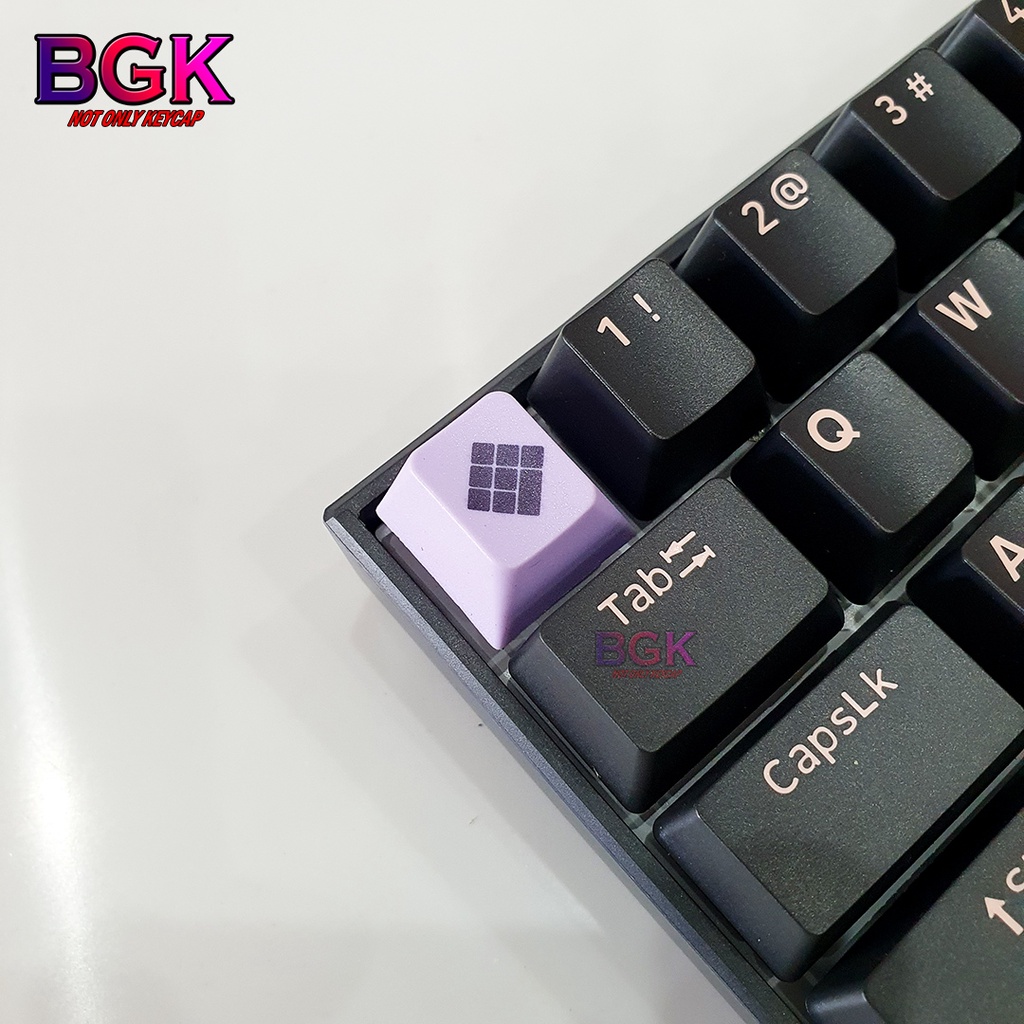 Keycap Lẻ Hình Vuông xếp gạch Cherry profile in dye sub ( keycap resin độc lạ )( Keycap Artisan )