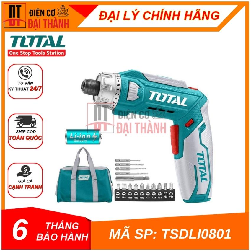 Máy Siết vít dùng pin Lithium 8V Total TSDLI0801