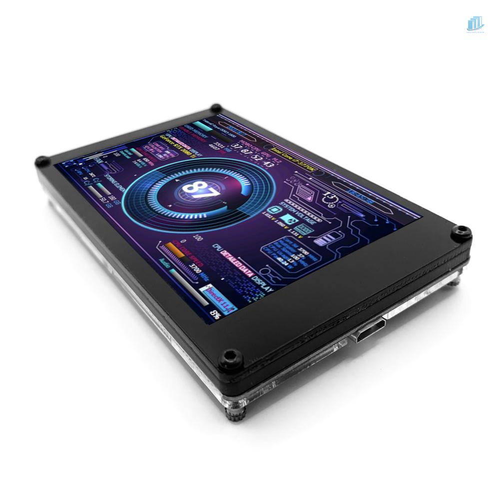 Màn Hình Ngang Mini s2mwvn6】3.5 Inch IPS Màn Hình Ngang Xoay 360 Độ Tiện Dụng° Cổng USB Kép Cho Raspberry Pi Máy Tính ITX