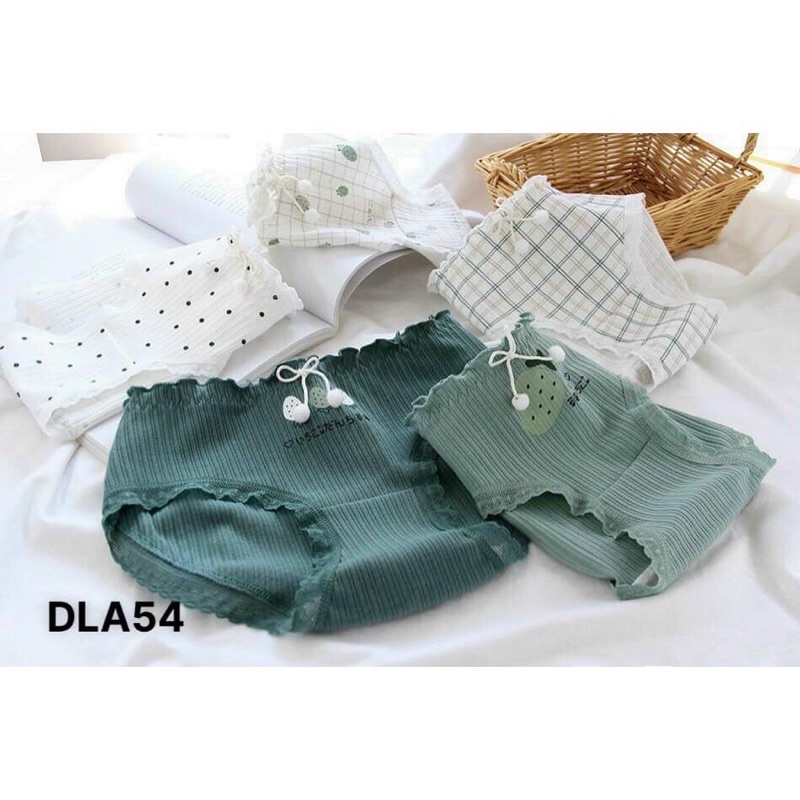 QUẦN LÓT COTTON ĐÍNH NƠ 3778