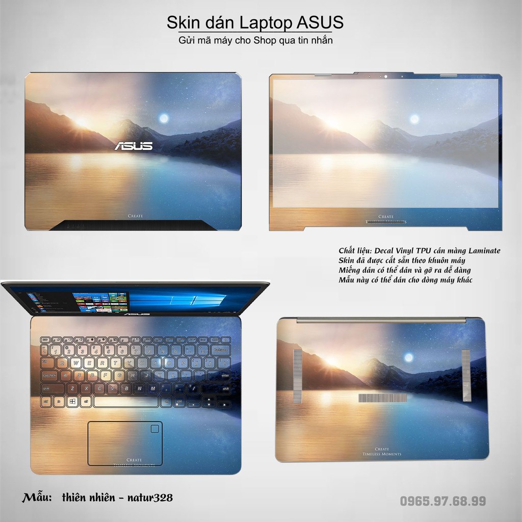 Skin dán Laptop Asus in hình thiên nhiên nhiều mẫu 12 (inbox mã máy cho Shop)