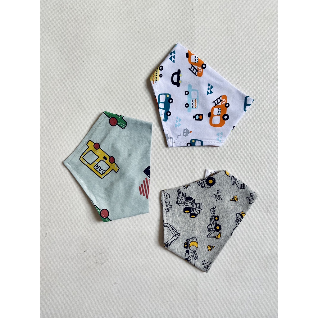 Yếm tam giác cotton cho bé Cocoon, yếm ăn dặm trể em mềm mại - Monnie Kids