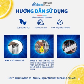 Viên Treo Khử Mùi Hôi Máy Rửa Bát Finish- Tạo Mùi Hương Chanh Hương Tự Nhiên Tươi Mát  - Mifan