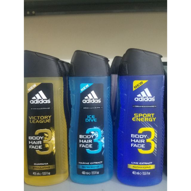 Tắm gội 3 in 1 adidas nam 400ml