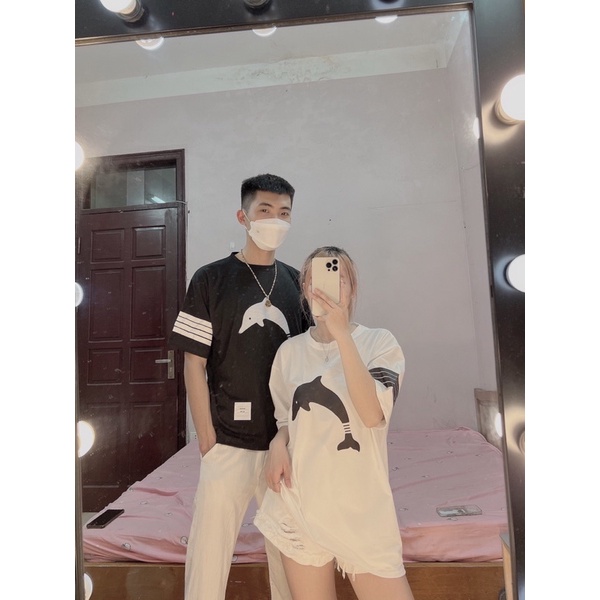 Áo phông cá heo sọc lưng 📍