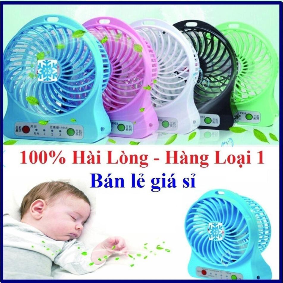 {Bán lẻ giá sĩ} Quạt pin sạc mini kiêm đèn pin