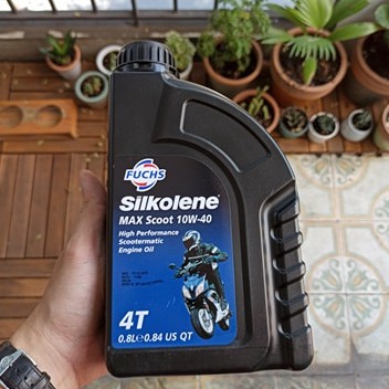 Dầu nhớt Silkolene Max Scoot 10w40 4T MB loại 0.8 lít