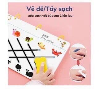 SÁCH HỌC THÔNG MINH XÓA ĐƯỢC 64 TRANG CHO BÉ