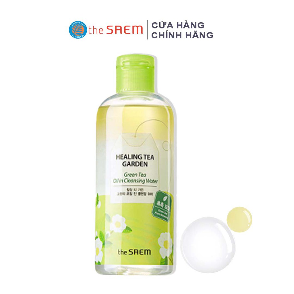 Dầu Tẩy Trang Dành Cho Makeup the SAEM Healing Tea Garden Green Tea Oil In Cleansing Water 300ml