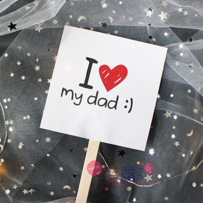 Set 3 que cắm chữ I love my dad