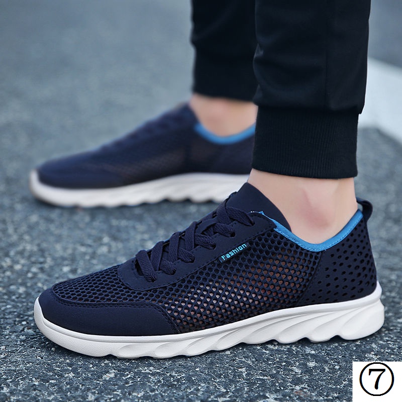 Giày Thể Thao Đế Mềm Phối Lưới Mỏng Thoáng Khí Thời Trang Mùa Hè Cho Nam