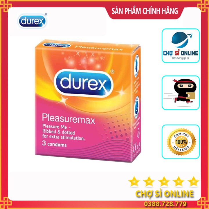 Bao cao su Durex pleasuremax gân gai - giá sỉ tốt nhất