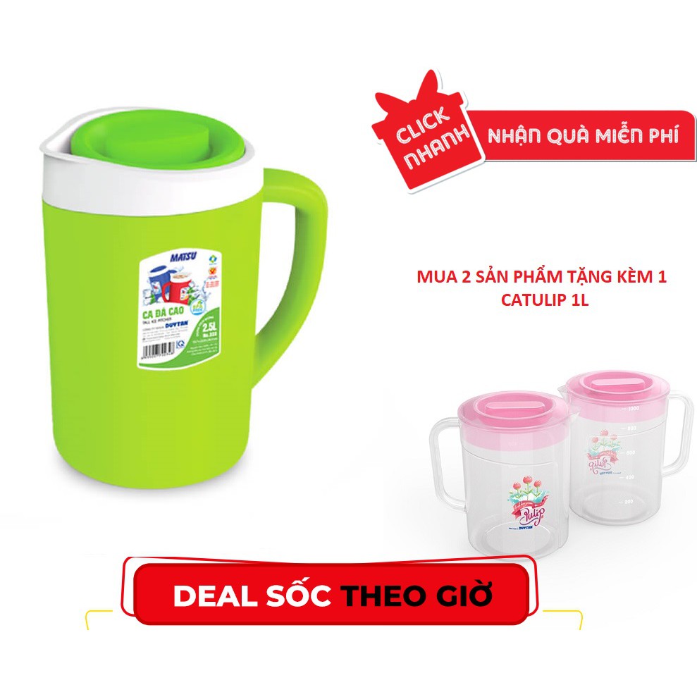 Ca đá cao cấp MATSU Duy Tân Cao 1L- 1,5L-2,5L- MUA SỐ LƯỢNG 2 TẶNG 1 CA TULIP 1 LIT