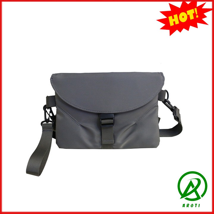 [HÀNG CÓ SẴN] Túi Đeo Chéo Mini Unisex Bumbag 3 in 1 - màu đen TA588