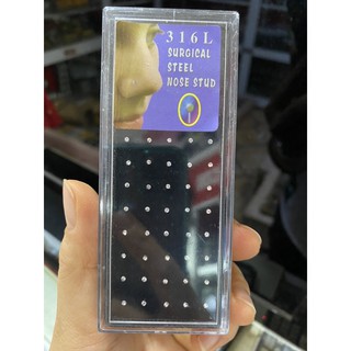 40 khuyên mũi đá thẳng 1.5mm