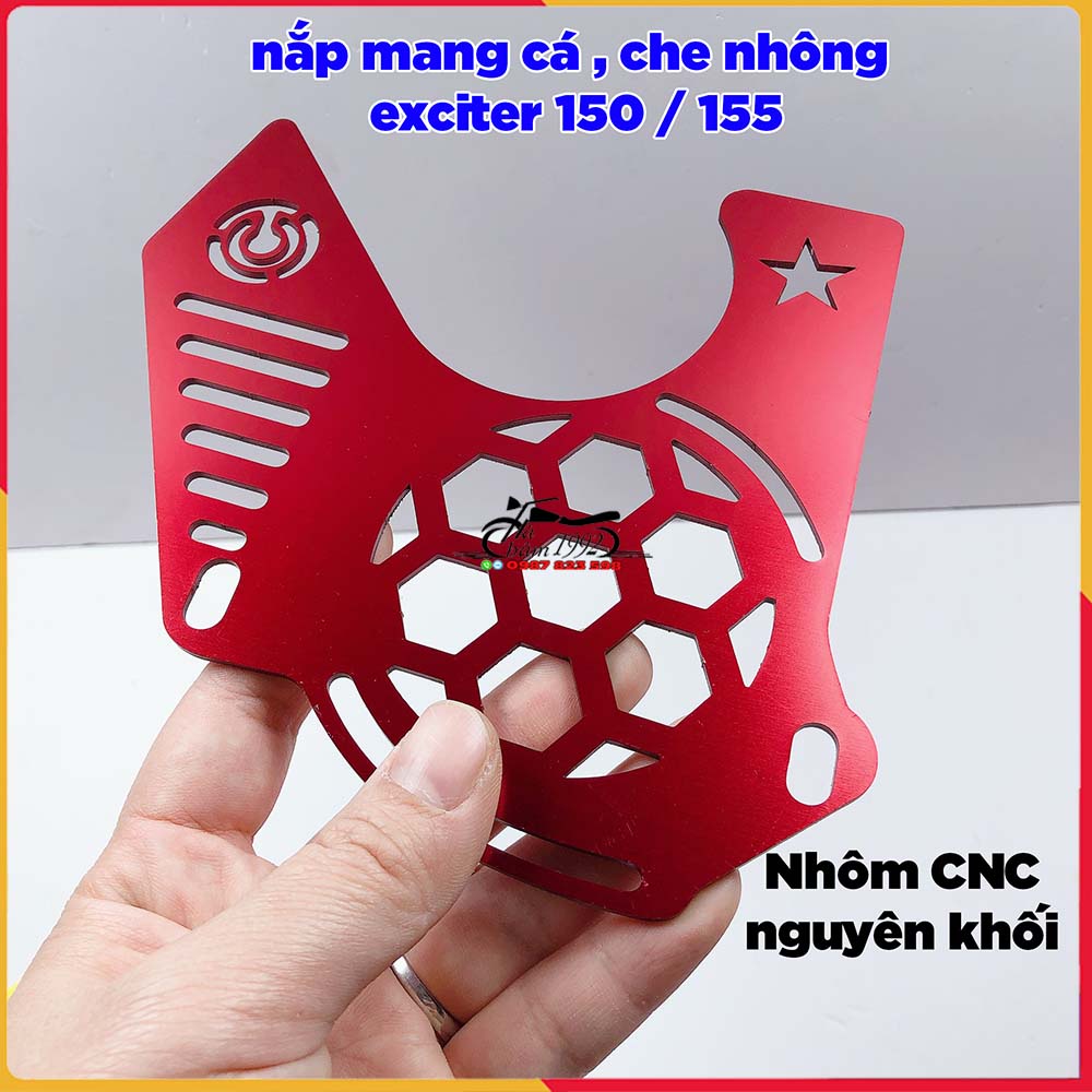 Nắp Mang Cá Exciter 150 , Ex 155 Kiểu RCB Nhôm CNC Nguyên Khối