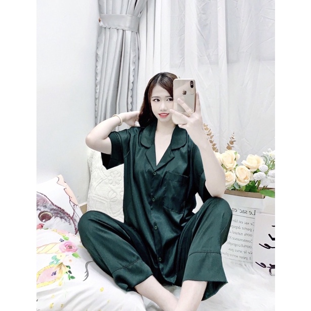 (GẤM CAO CẤP)Đồ bộ lụa gấm bigsize 45-100kg