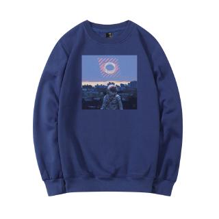Astronaut Print Funny Hoodies Sweatshirt Streetwear Hip Hop Plus Size Fleece Hoodies