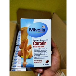 Viên uống chống nắng carotin Mivolis