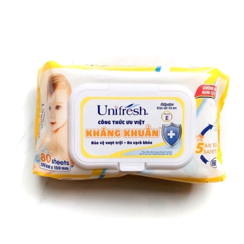 Khăn giấy ướt Unifresh 80 miếng