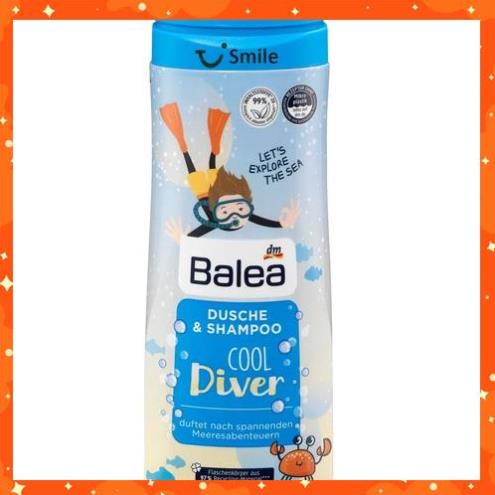 Sữa tắm và gội đầu cho bé trai Balea Cool Diver !