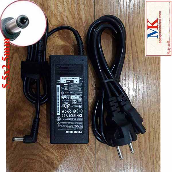 Sạc dùng cho Laptop Toshiba 19v-3.42a chân 5.5×2.5mm zin