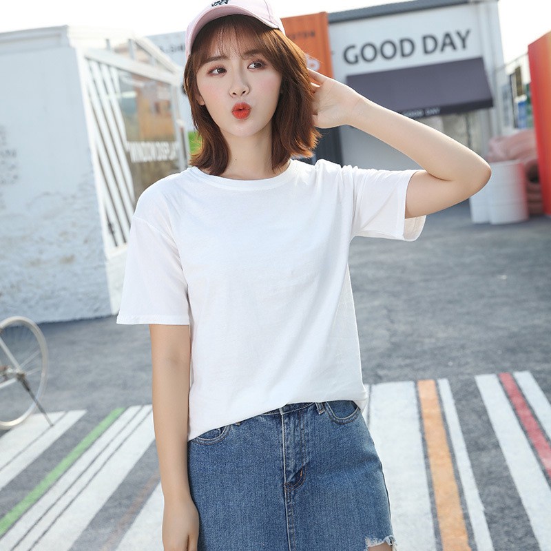 Áo thun trơn nam nữ basic phông unisex cổ tròn tay ngắn chất thun mềm mịn, dày dặn nhiều màu
