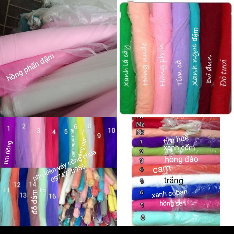 Rèm voan lưới đã may sẵn làm phông background Sinh nhật , cưới hỏi ...