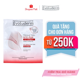 Mặt nạ Evoluderm giúp ngăn ngừa lão hoá bổ sung tinh chất Collagen - Anti Ageing Sheet Mask with Collagen 19ml