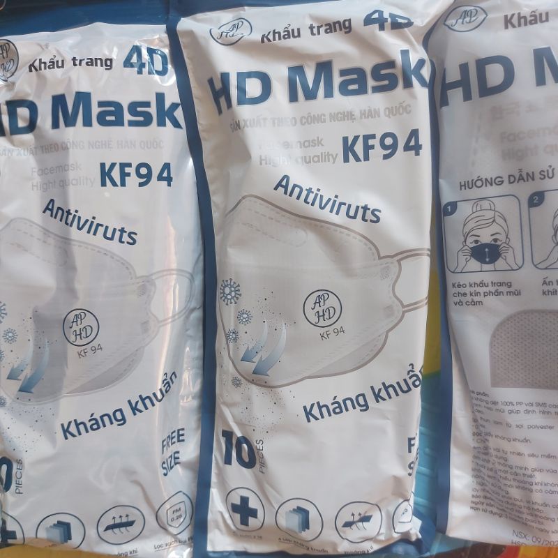 10 cái Khẩu Trang KF 94 Kháng Khuẩn Thương hiệu An Phong